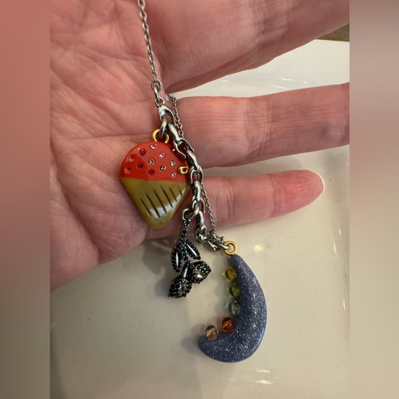 Coach Silver Charm Bracelet with Moon, Snowcone Charms - Picture 2 of 4